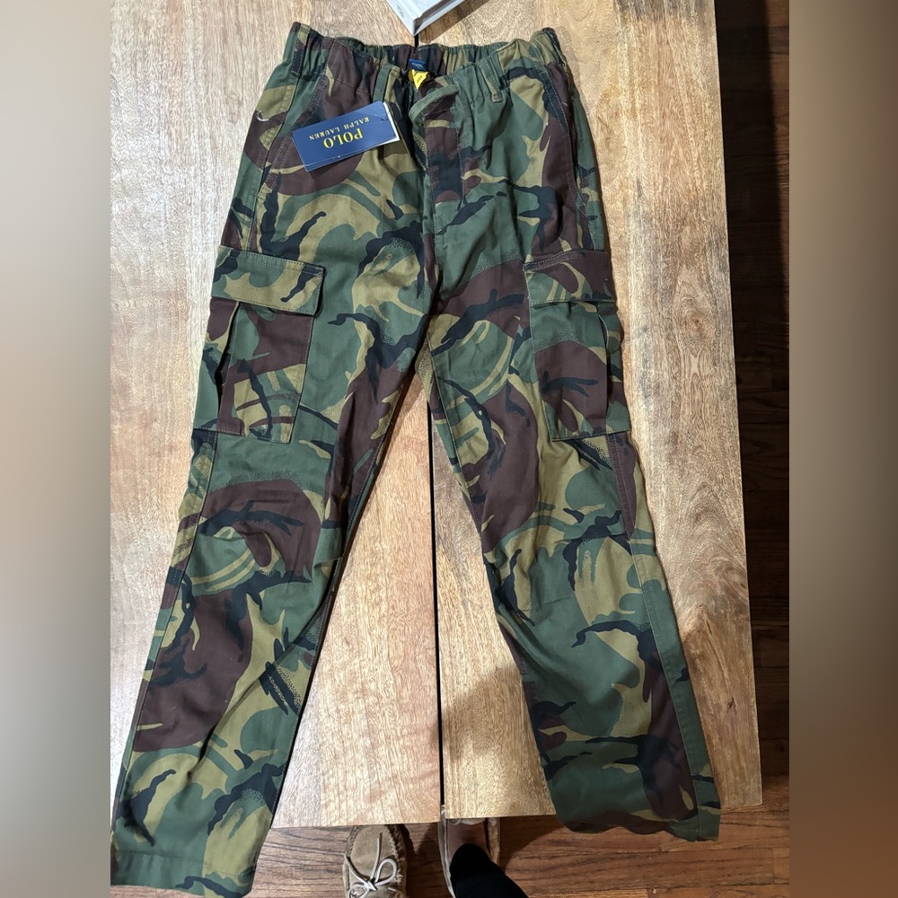 Boys Ralph Lauren camp fatigue pants